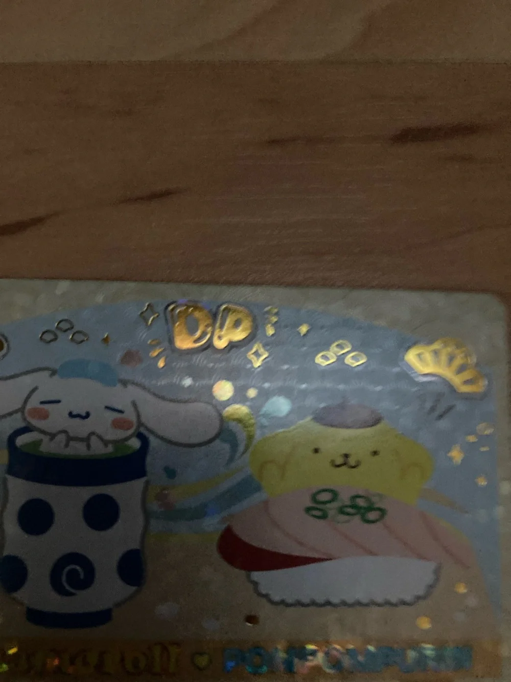 SPECIAL Sanrio Holographic Sticker with Blue and Yellow Characters